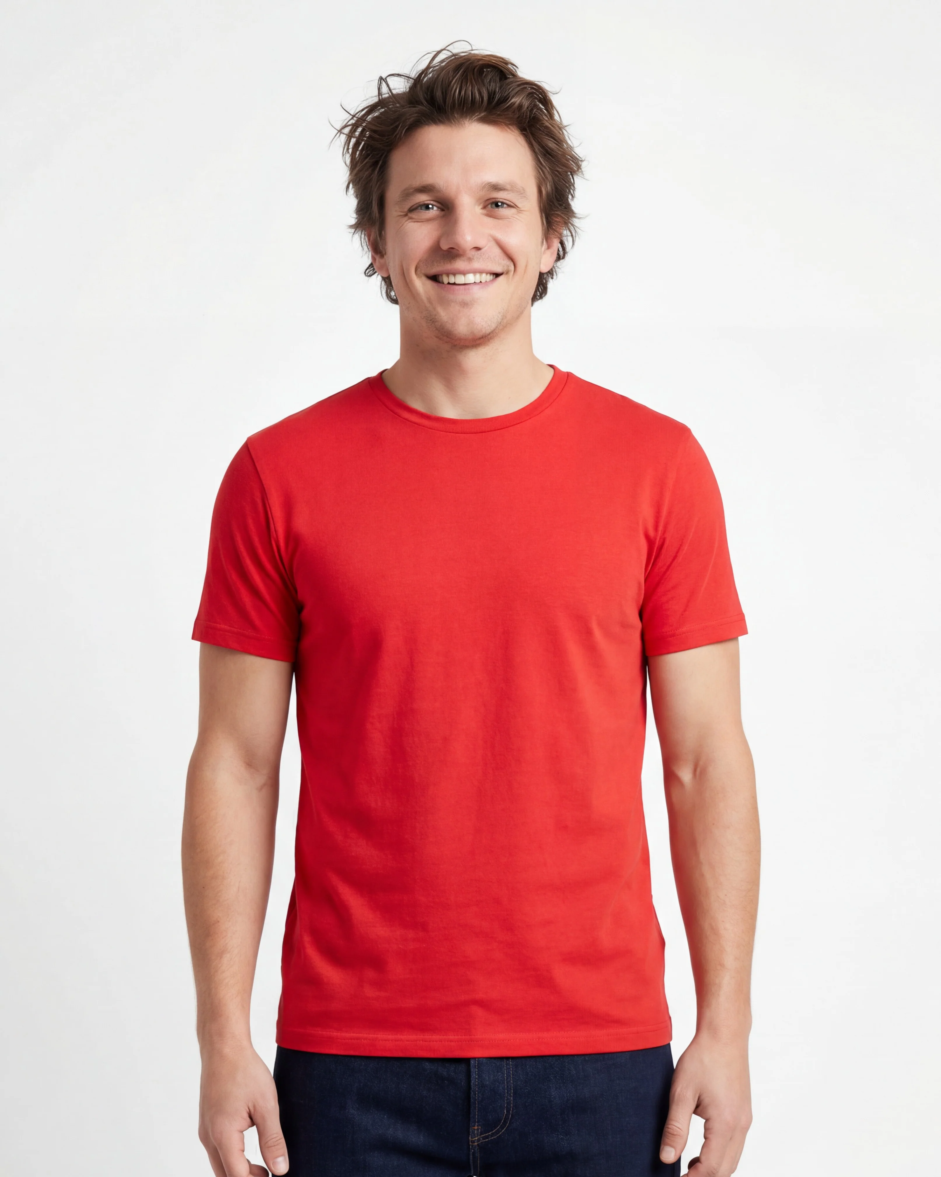 TR Premium - Crew Neck Men's Solid T-Shirt - Image 10