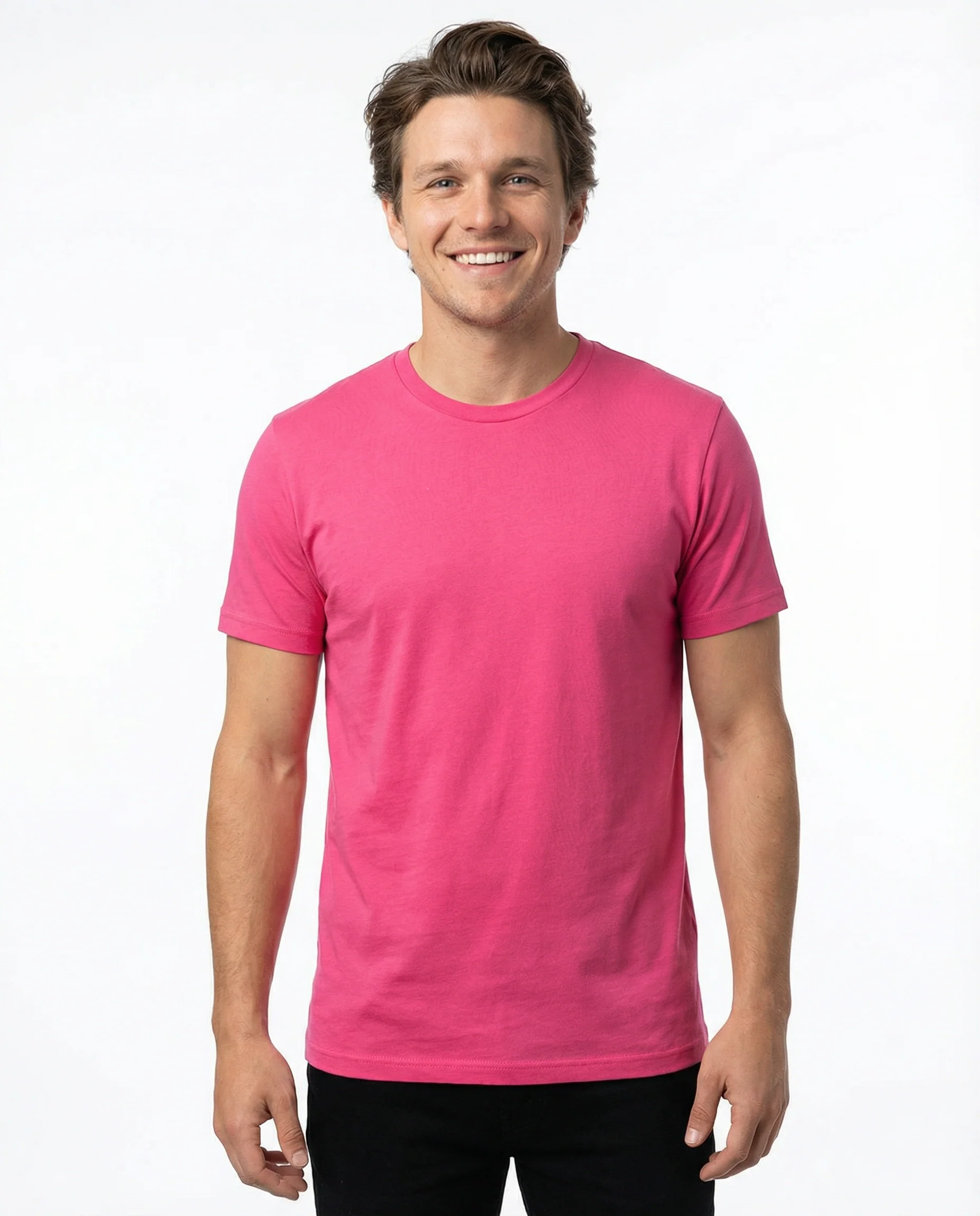 TR Premium - Crew Neck Men's Solid T-Shirt - Image 3