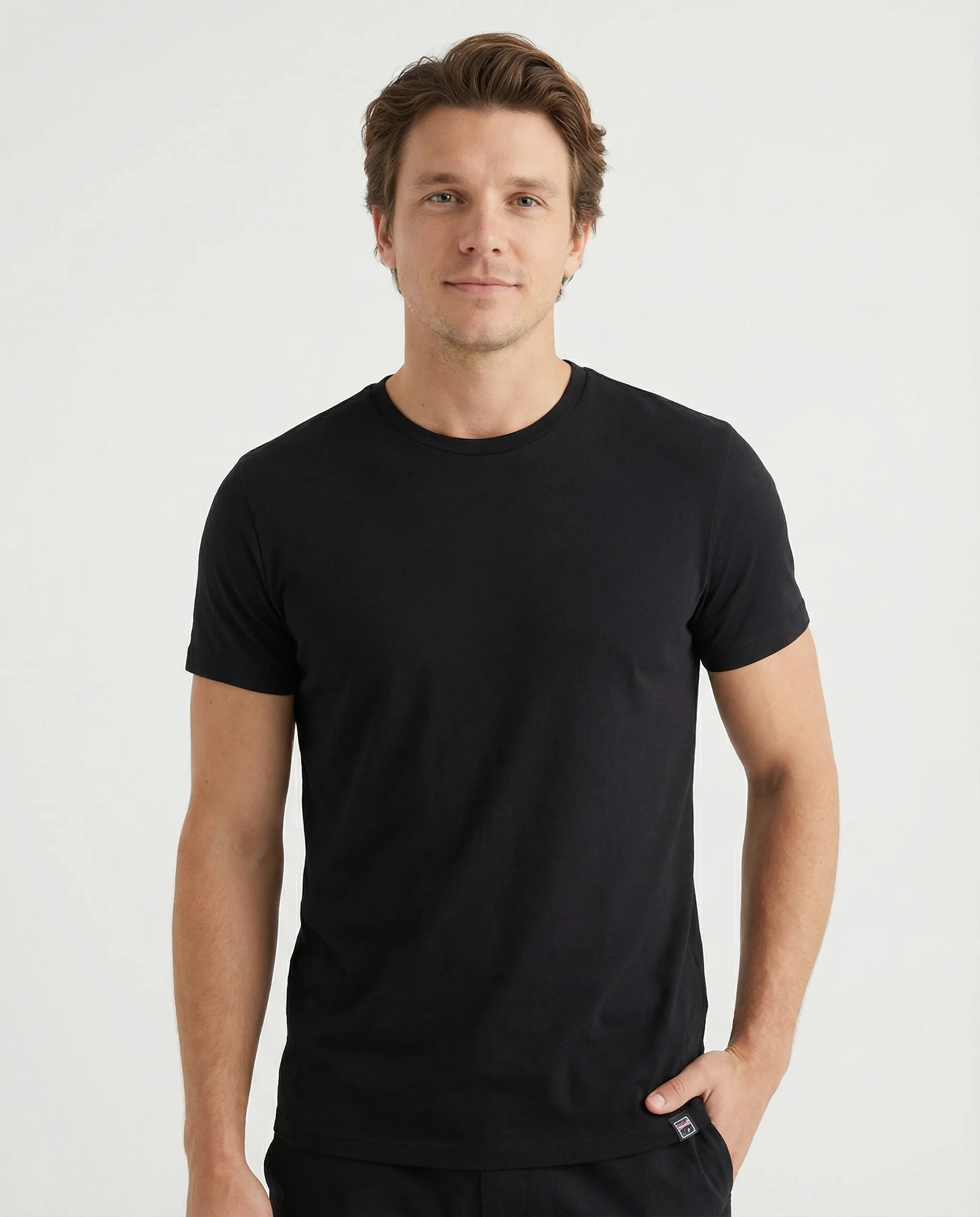 TR Premium - Crew Neck Men's Solid T-Shirt - Image 4