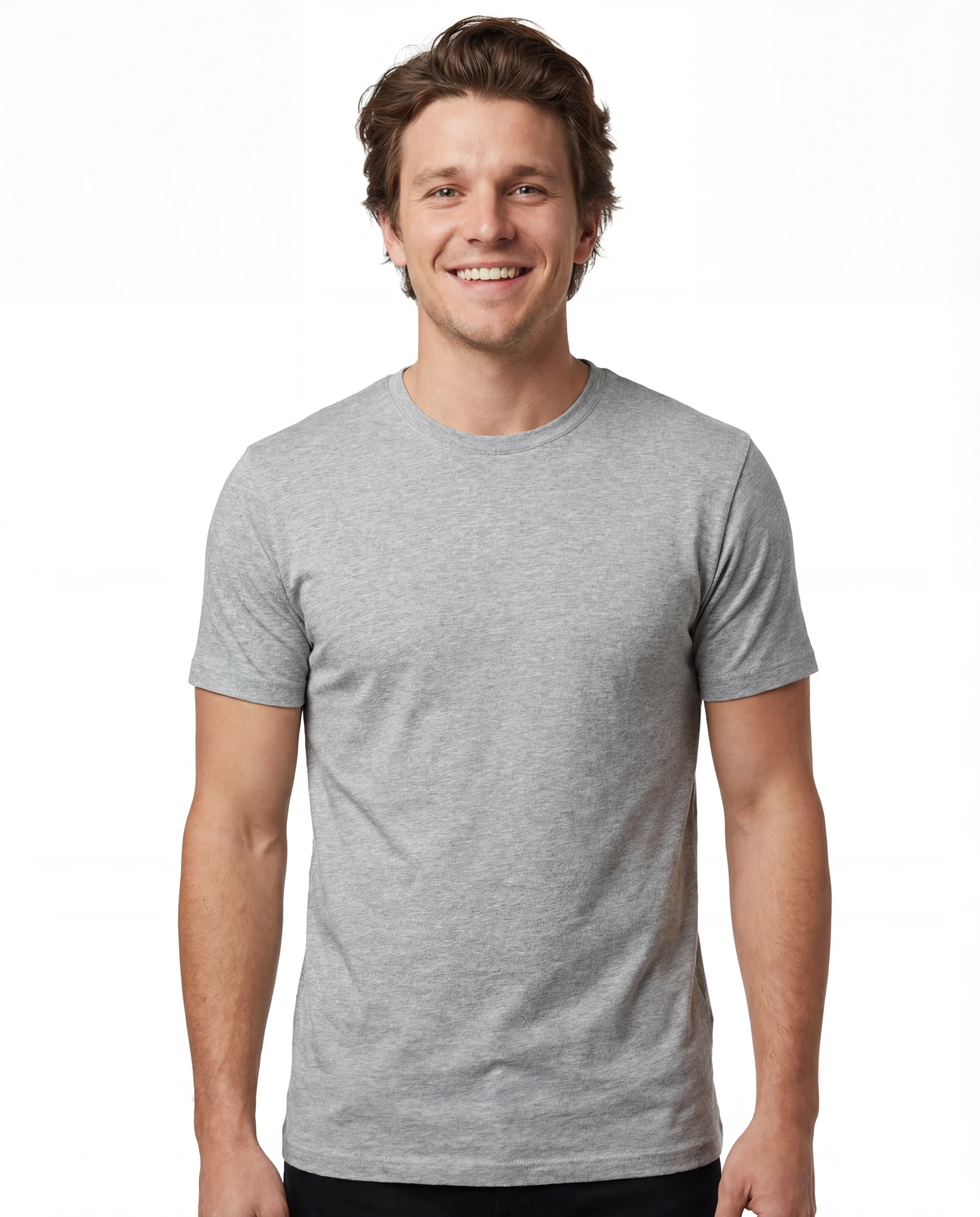 TR Premium - Crew Neck Men's Solid T-Shirt - Image 5