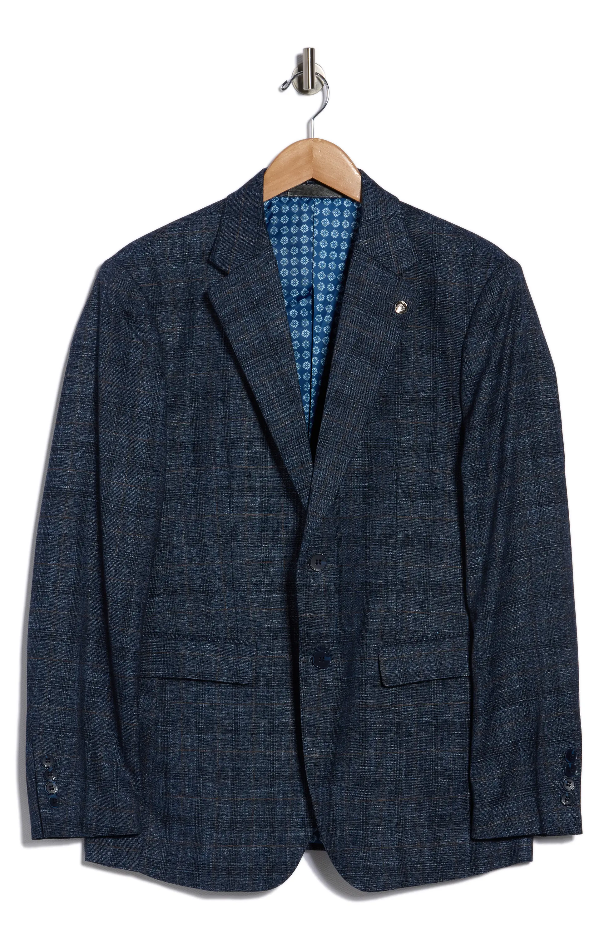 TRB-926 Slim Fit Plaid Stretch Sport Coat - Image 3