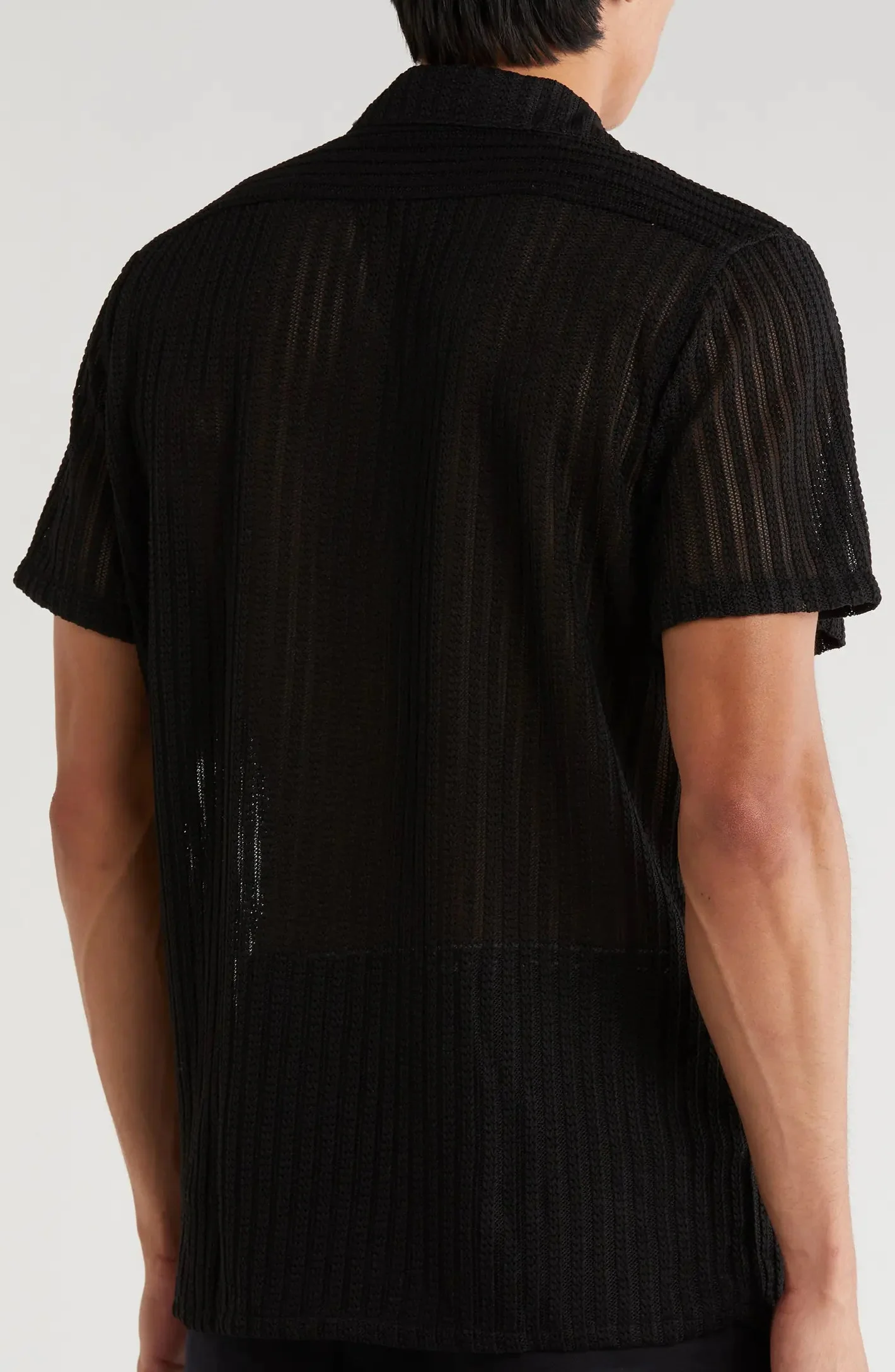 TRSH-216 Textured Stripe Button-Up Shirt - Image 5